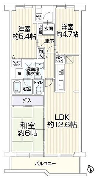 間取りを拡大表示