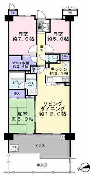 間取りを拡大表示