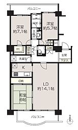 間取図画像 3LDK