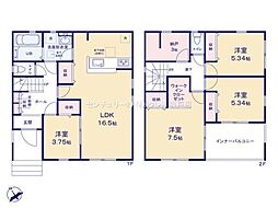 東松山市美土里町　新築分譲住宅　全2棟　2号棟