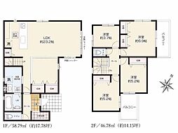 川越市霞ヶ関東15期　新築一戸建て