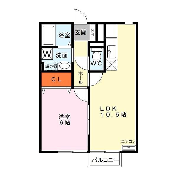 エポワールメゾン ｜滋賀県守山市播磨田町(賃貸アパート1LDK・2階・40.29㎡)の写真 その2