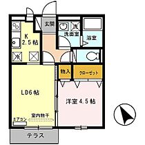 グレースランド・アイ  ｜ 滋賀県草津市西渋川２丁目（賃貸アパート1LDK・1階・35.10㎡） その2