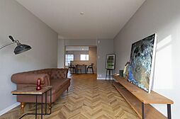 膳所ハイツ6号棟 3階2LDKのリビング/ダイニング