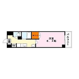 アートプラザ野路 1Kの間取図画像