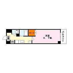 アートプラザ124 1Kの間取図画像
