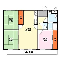 シャトープリローダ2 3LDKの間取図画像