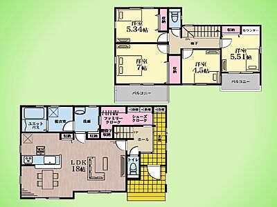 間取り：○間取り図○