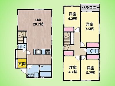 間取り:○間取り図○ 間取り:○間取り図○