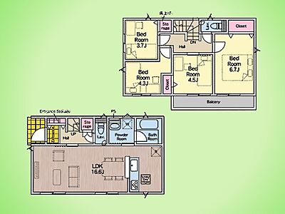 間取り：○間取り図○