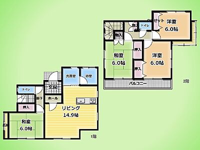 間取り:○間取り図○ 間取り:○間取り図○