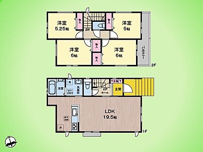 間取り：○間取り図○