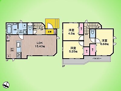 間取り:○間取り図○ 間取り:○間取り図○