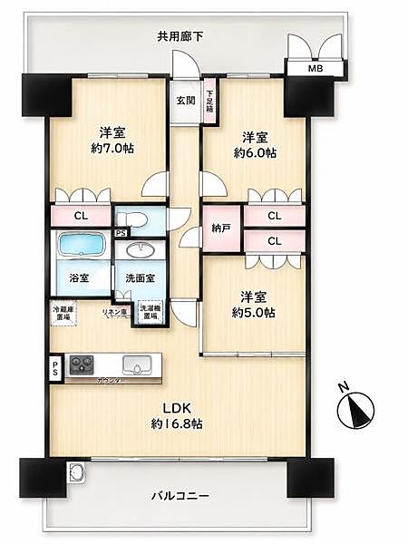 間取りを拡大表示