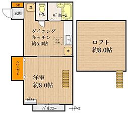 コーポ寿 1DKの間取図画像