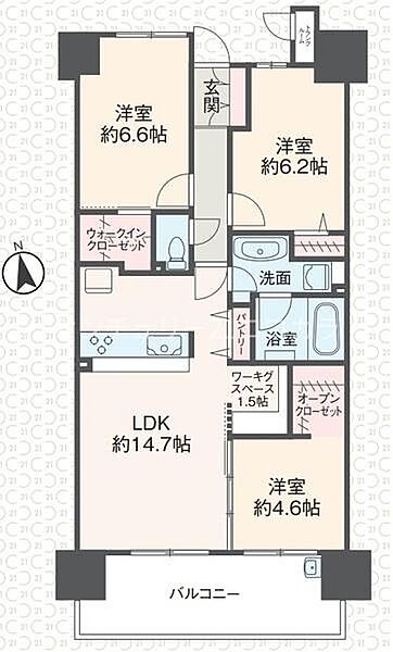 間取りを拡大表示