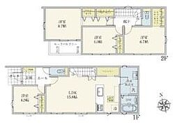 八王子市上壱分方町 新築一戸建て・全5棟 2号棟