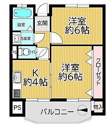 間取図画像 2K