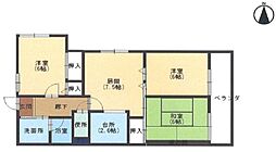 シャルム四条大宮 3LDKの間取図画像