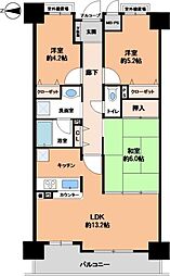 ライオンズマンション西鈴蘭台第3 3LDKの間取図画像