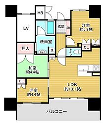 ロジュマン守口 3LDKの間取図画像