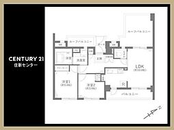 キャニオングランデ桜上水 2LDKの間取図画像