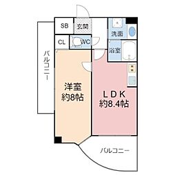間取図画像 1LDK