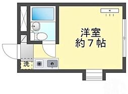 セザール豊田 ワンルームの間取図画像