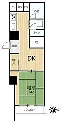 ライオンズマンション千種 1DKの間取図画像