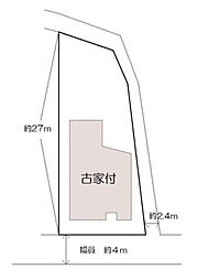 桜井市金屋 建築条件なし土地