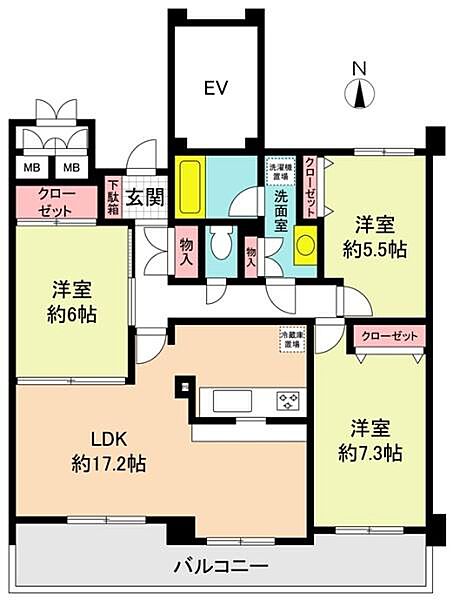 間取りを拡大表示