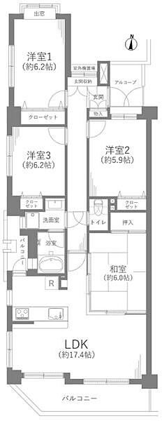 間取りを拡大表示