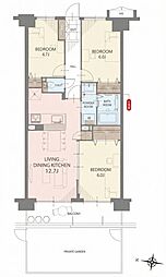 間取図画像 3LDK