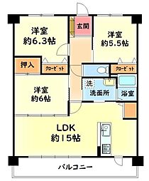 間取図画像 3LDK