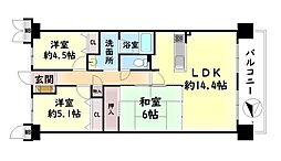 光明池西アーバンコンフォート 3LDKの間取図画像