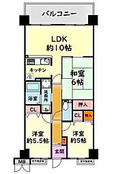 キャステージパーク2番街 3LDKの間取図画像
