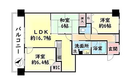 3LDK 間取り