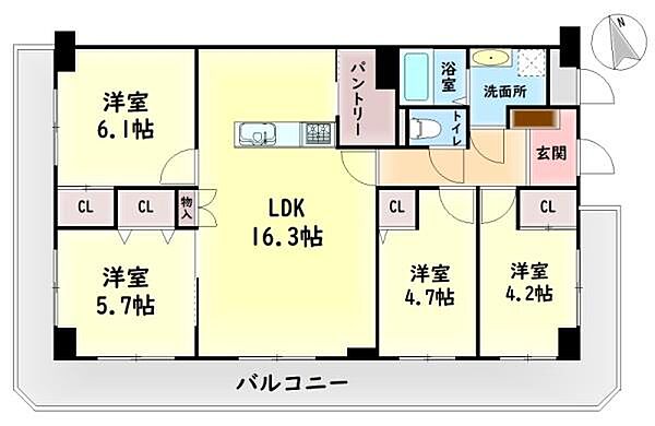 間取りを拡大表示