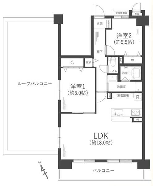 間取りを拡大表示
