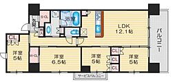 シティテラス千里桃山台 4LDKの間取図画像