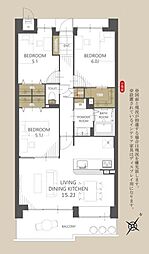 間取図画像 3LDK