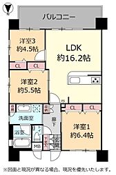 センチュリー那覇曙 3LDKの間取図画像