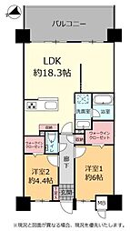 コンフォート那覇松川Suiクロスゲート 2LDKの間取図画像