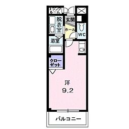 ファウンダーオブティー 1Kの間取図画像