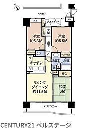 パインズマンション木更津弐番館 3LDKの間取図画像