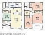 間取り：16帖のLDKを中心に、家族が自然と集まるゆとりある住空間。和室4.5帖や洋室3室を備え、家族それぞれのプライベート空間もしっかり確保できます。収納も充実した暮らしやすい4LDKです。