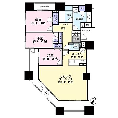 間取り ディーグランセ駿府2 2階/-