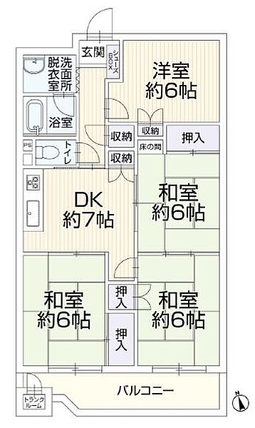 間取りを拡大表示