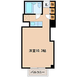 仙台錦町ハルヤマテラス 7階ワンルームの間取り