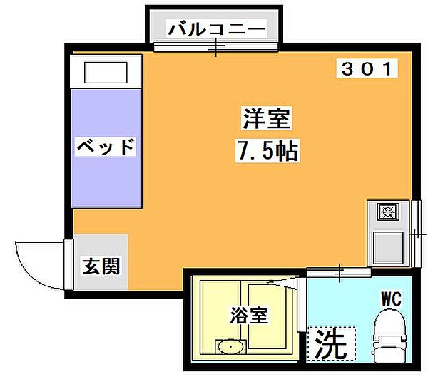 ベルハイム ｜大阪府吹田市千里山東４丁目(賃貸マンション1R・3階・15.00㎡)の写真 その2